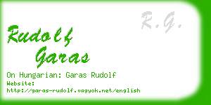 rudolf garas business card